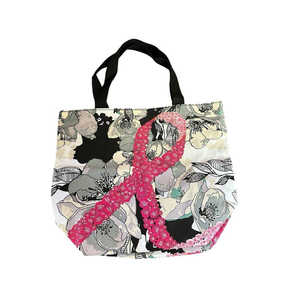 NEW avon womens tote bag purse pink ribbon floral flowers‎